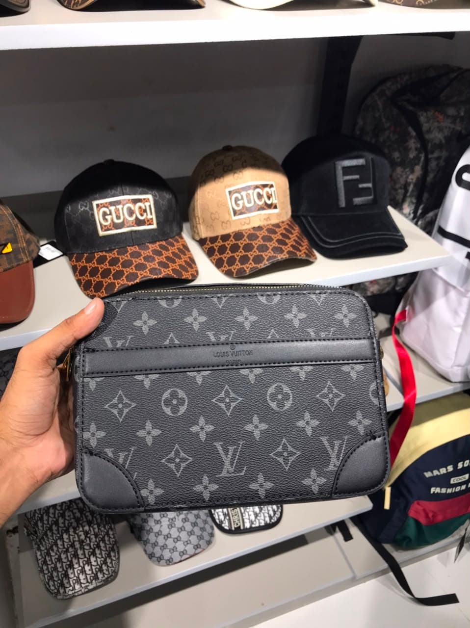 LV Side Bag Black 4