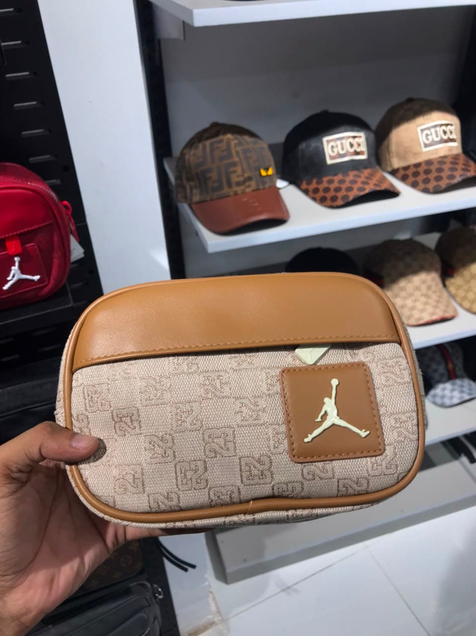 Air Jordan Side Bag Brown
