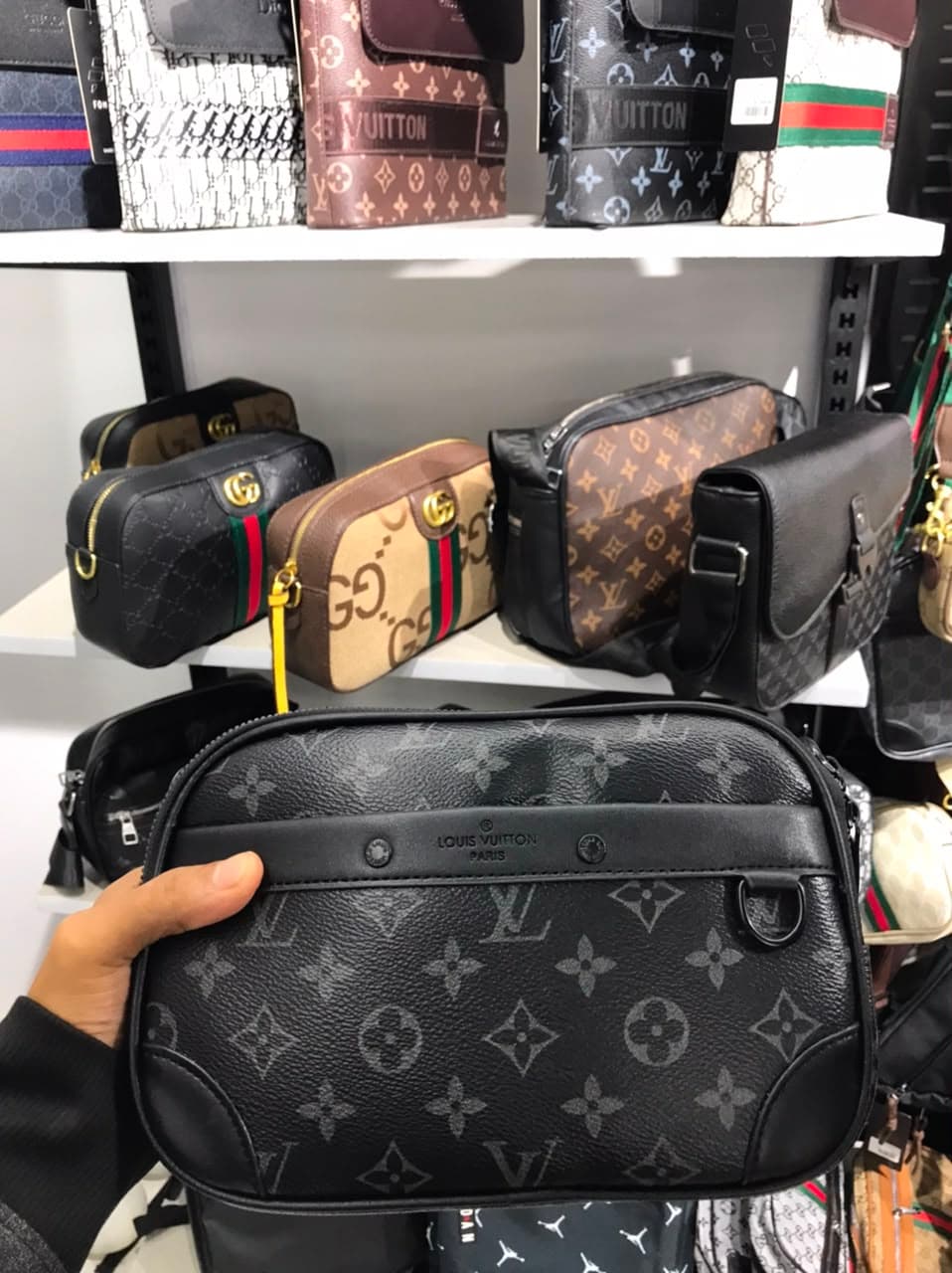 LV Side Bag Black 5 thumbnail 1