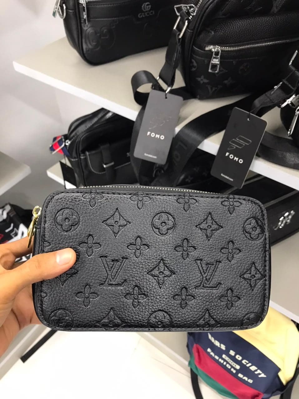 LV Side Bag Black 9 thumbnail 1