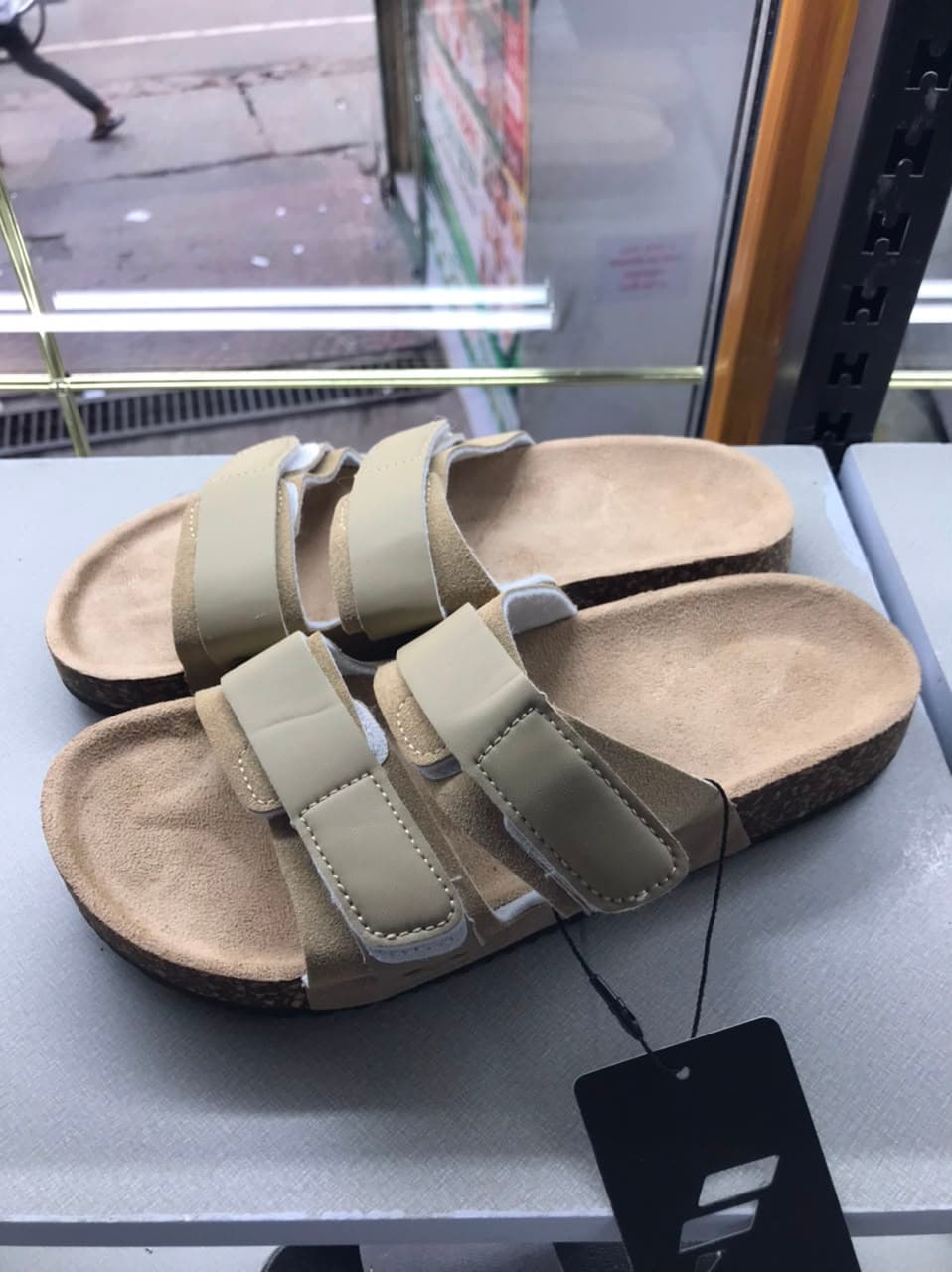 Two Belt Adjustable Slide Off White
