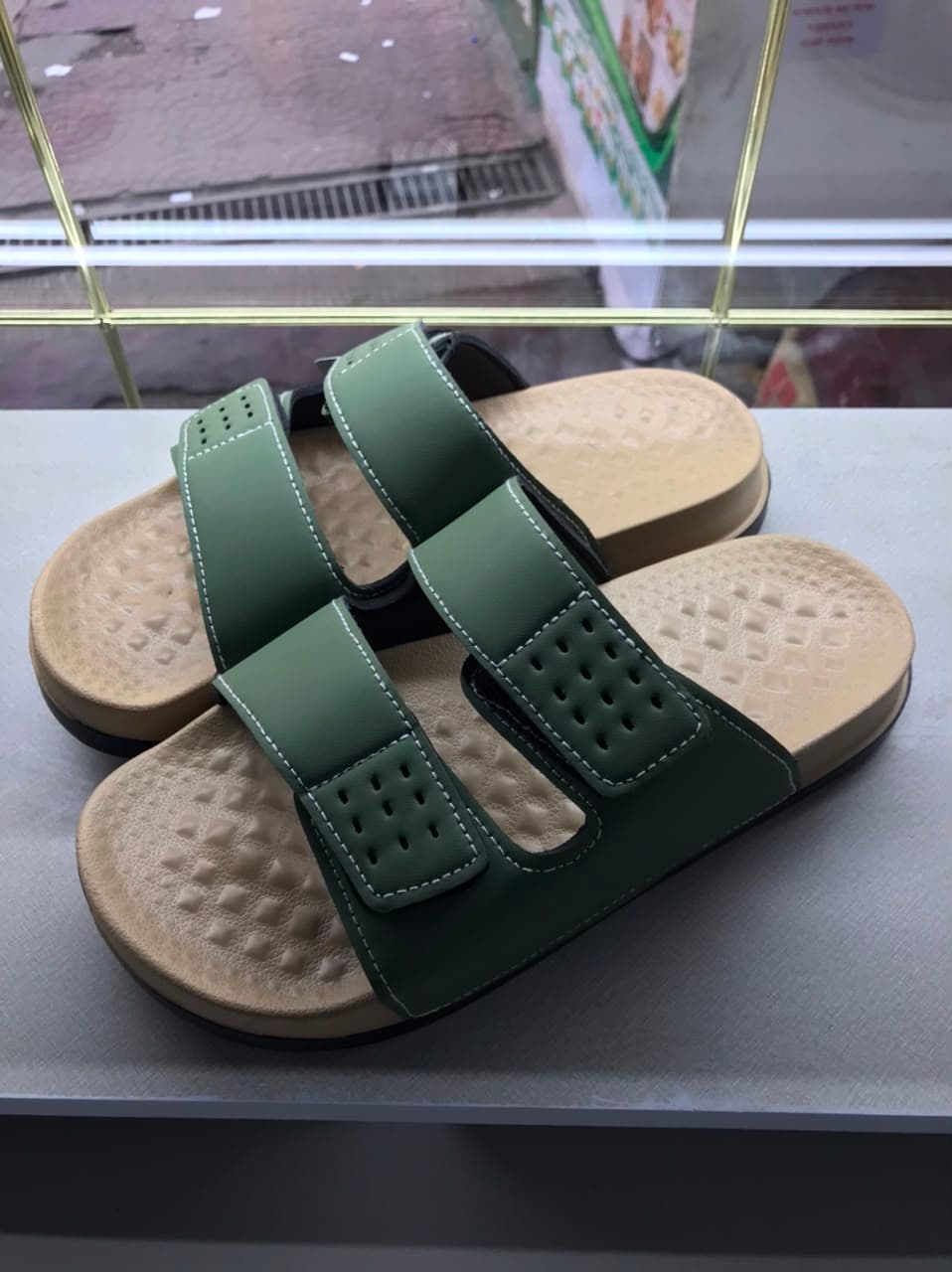 Birkenstock Slide Olive thumbnail 1