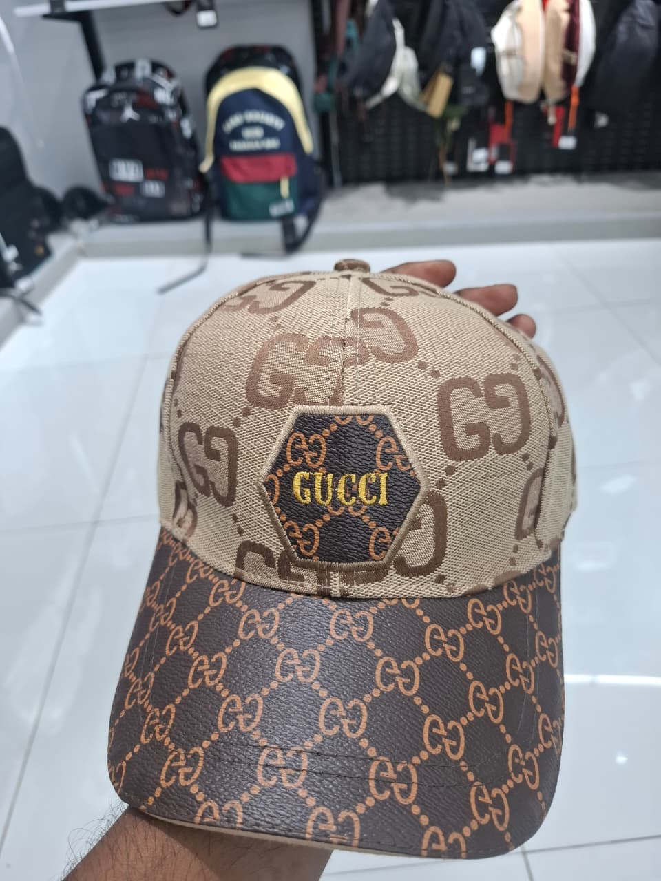 Gucci Cap Brown 5