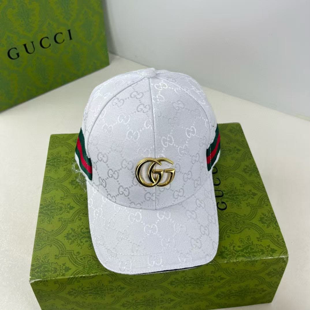 Gucci Cap White 2